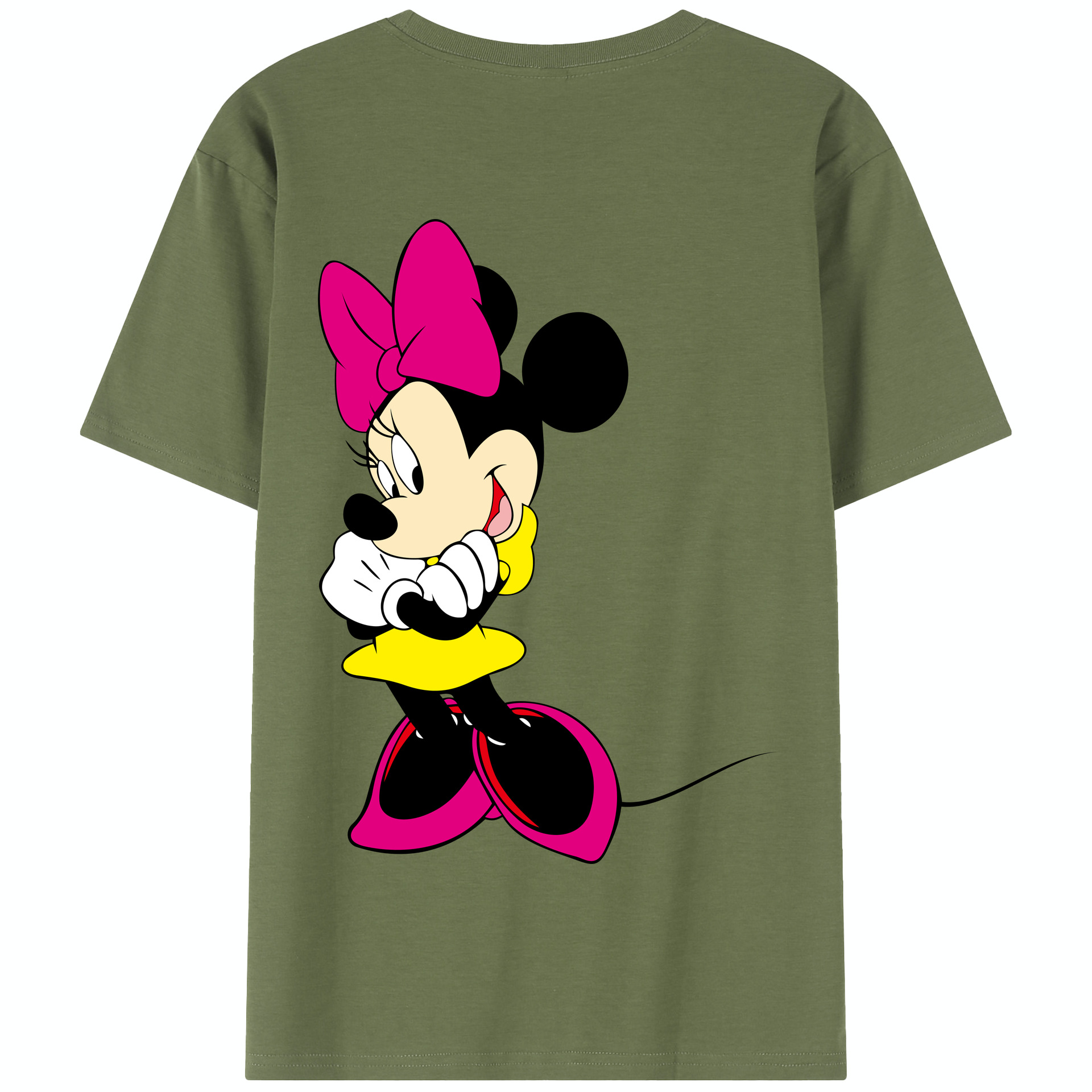 （画像用） ミッキーマウス Mickey Mouse 綿100％半袖Tシャツ（背面プリント）